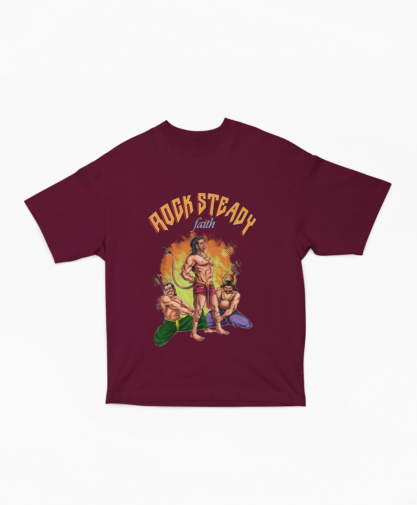 Warrior Angad - Rocksteady Faith: Maroon T-shirt