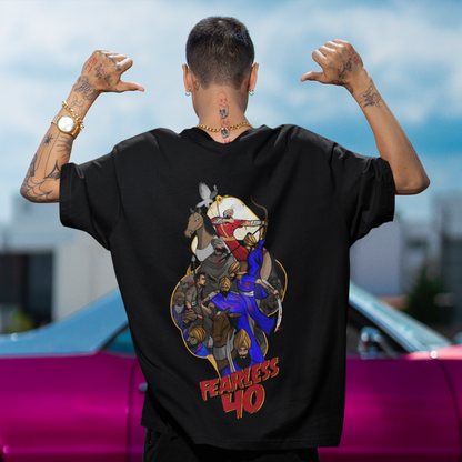 Guru Gobind Singh & Fearless 40 - Oversized T-shirt