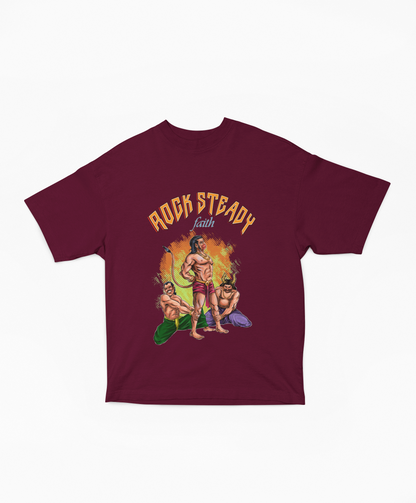 Warrior Angad - Rocksteady Faith:  Maroon T-shirt