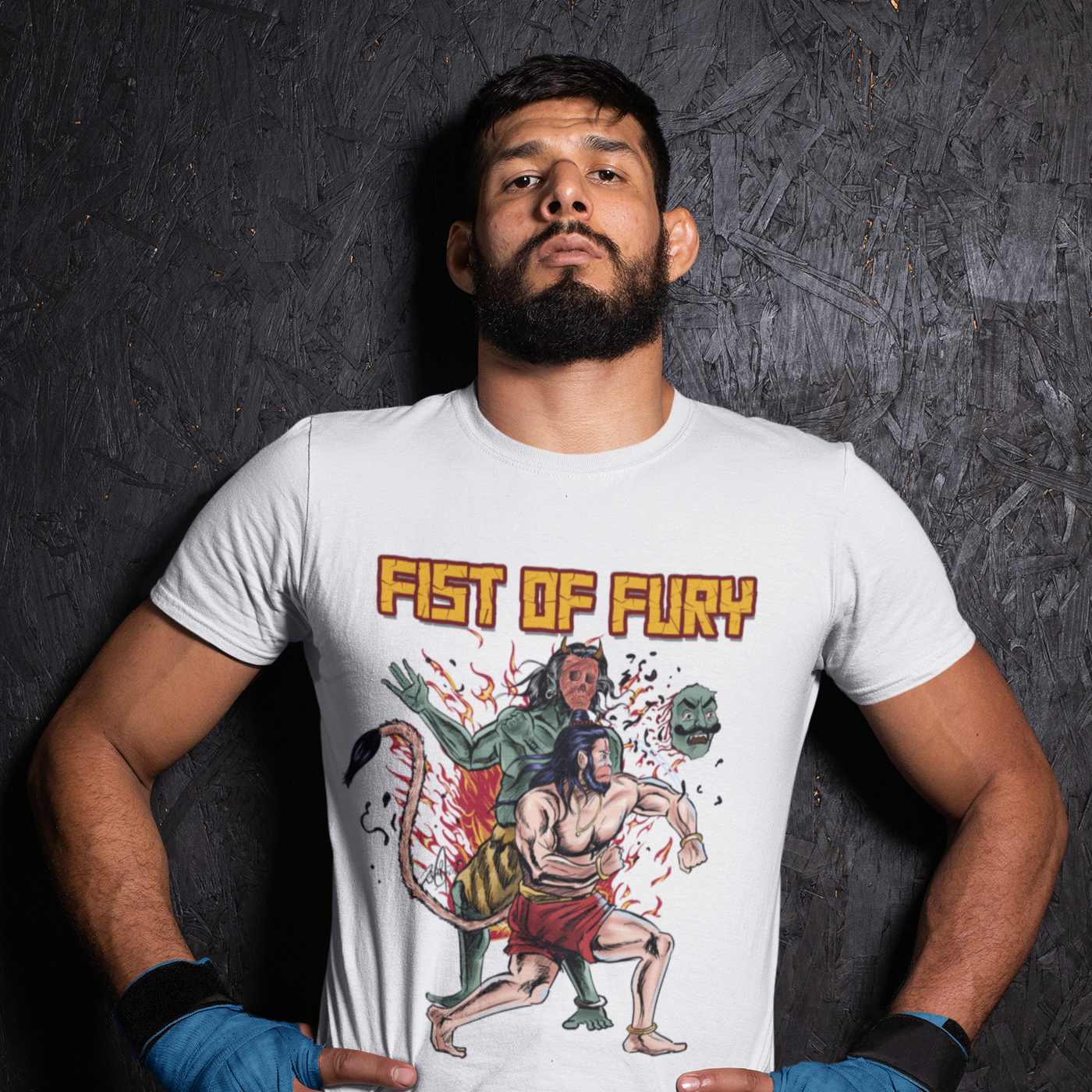 Bajrang Bali " Fist of Fury" T-shirt