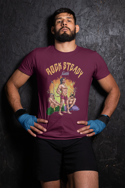 Warrior Angad - Rocksteady Faith:  Maroon T-shirt