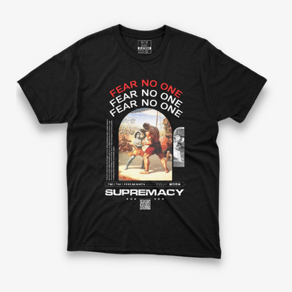 Fear No One: Lord Krishna Black Printed T-shirt