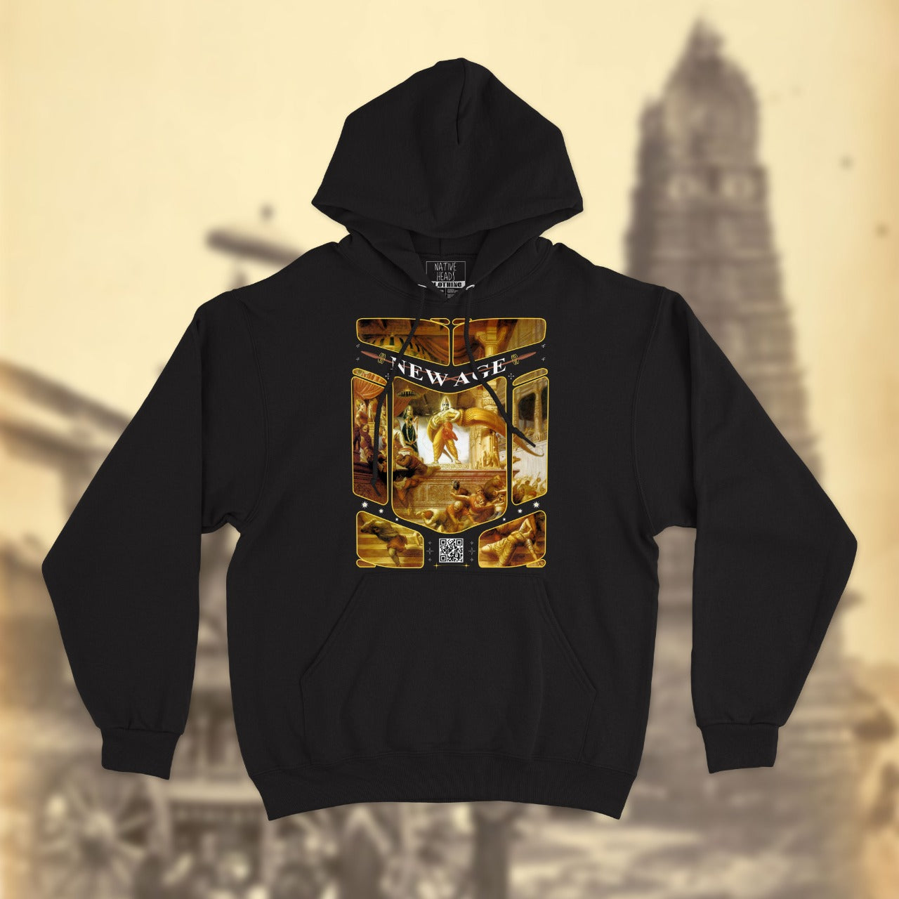 New Age: Lord Rama Black Hoodie