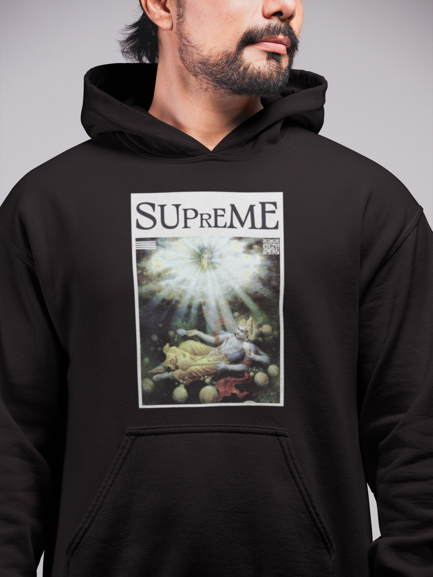 Supreme: Lord Vishnu Black Hoodie