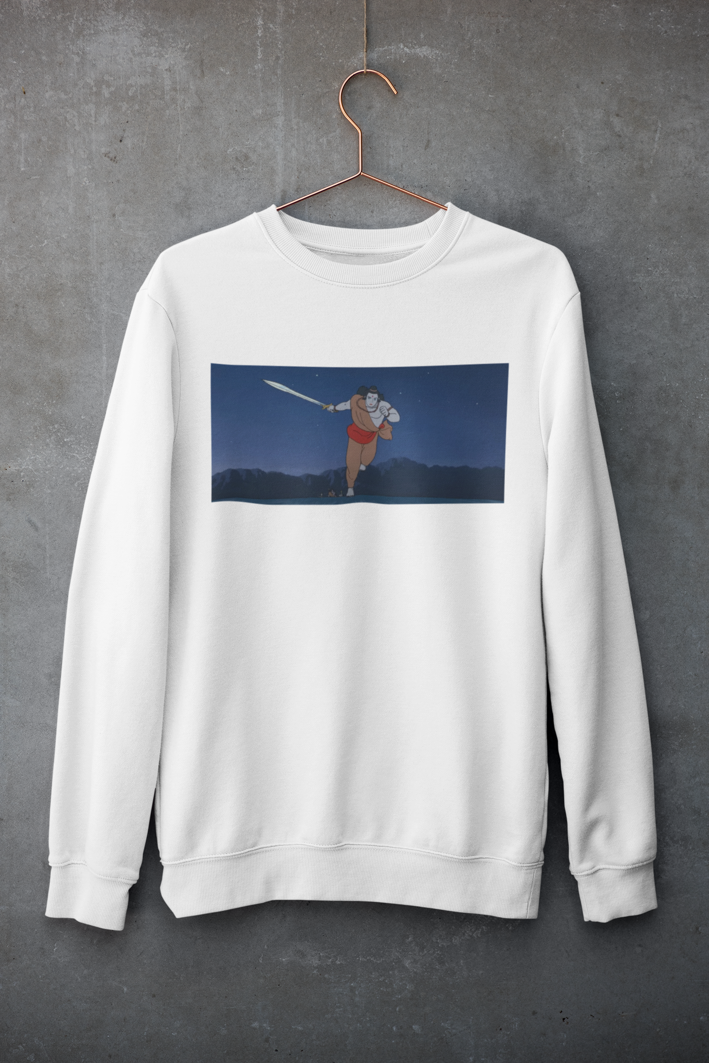 Shri Ram: White Sweatshirt