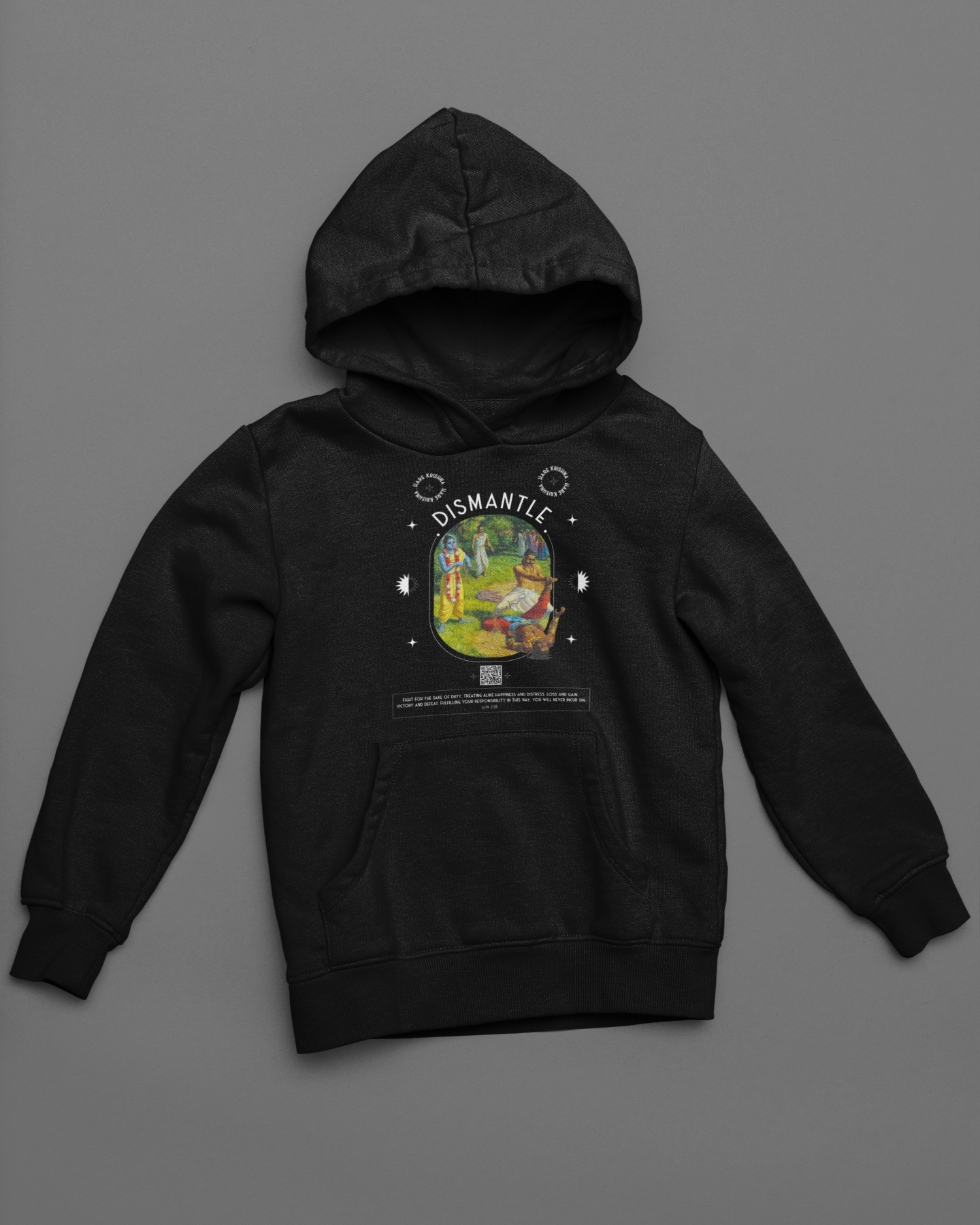 Dismantle: Lord Krishna Black Hoodie