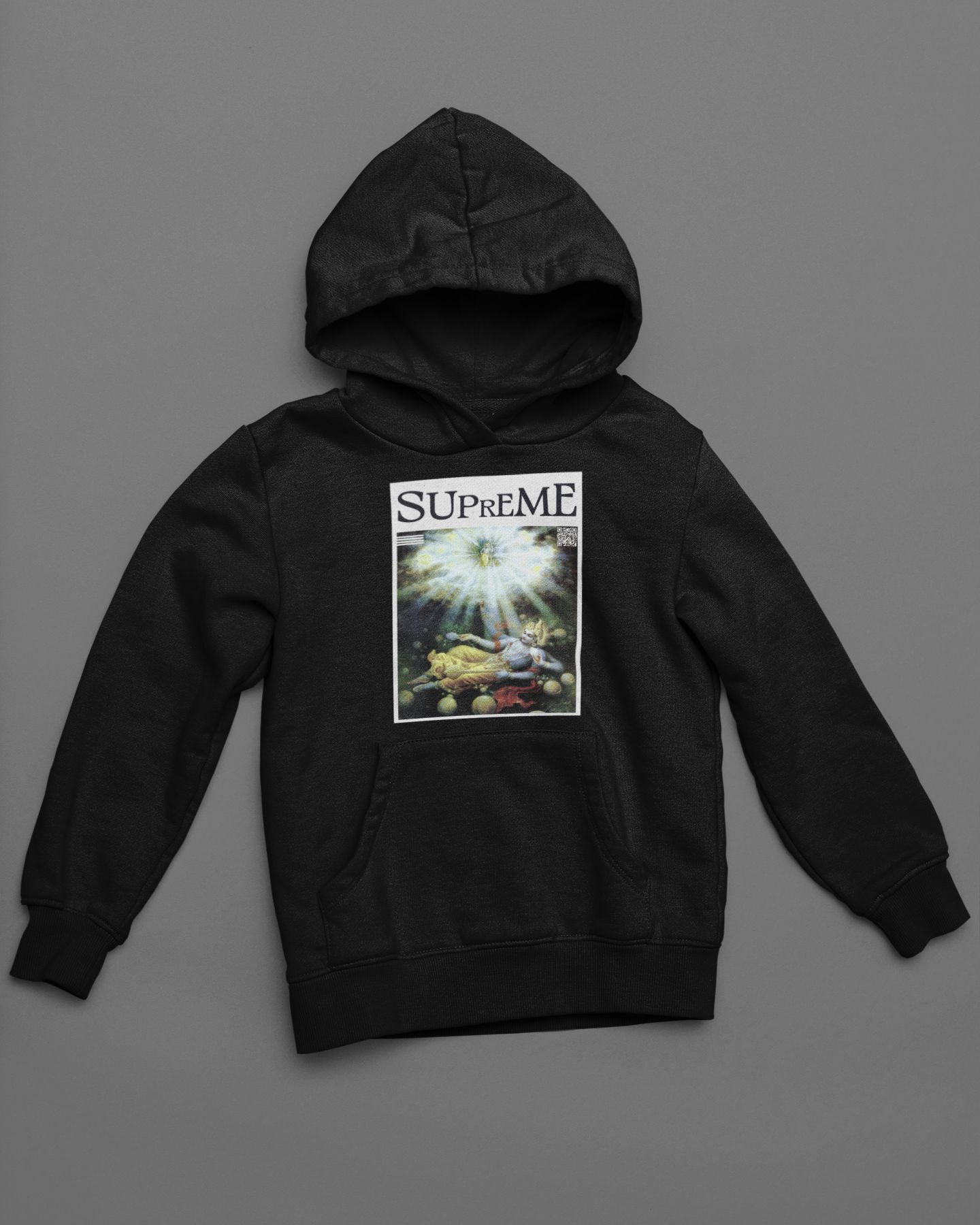 Supreme: Lord Vishnu Black Hoodie