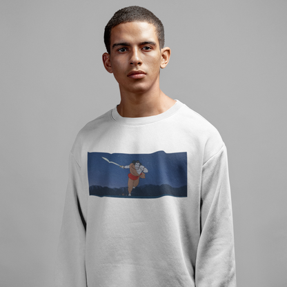 Shri Ram: White Sweatshirt