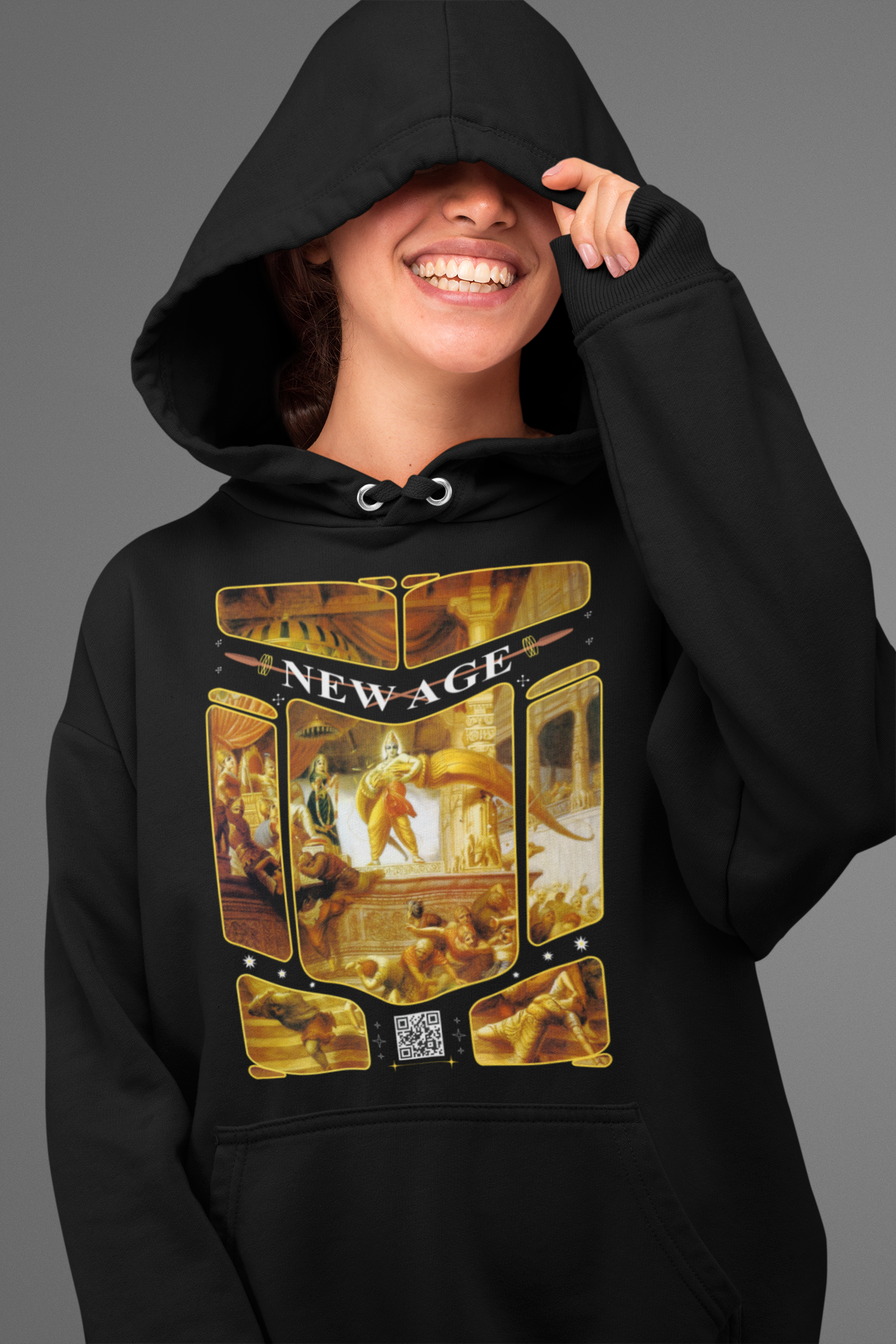 New Age: Lord Rama Black Hoodie