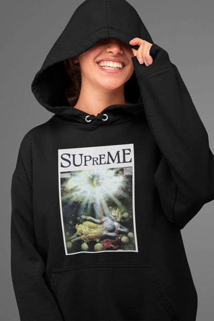 Supreme: Lord Vishnu Black Hoodie